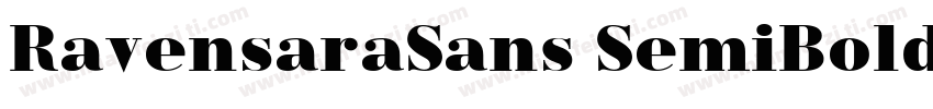 RavensaraSans SemiBold字体转换